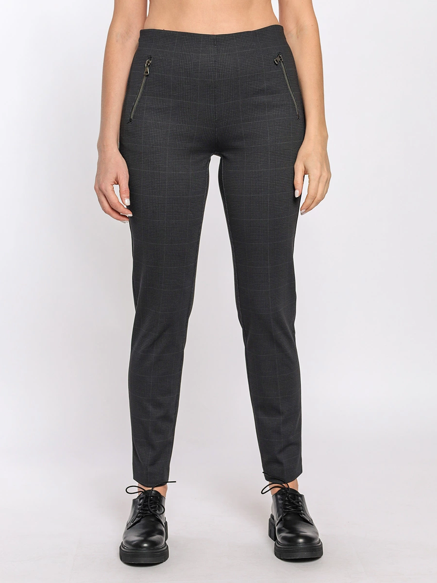 Зауженные брюки AMARO в клетку